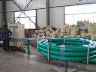 Equipment of suction helix hose